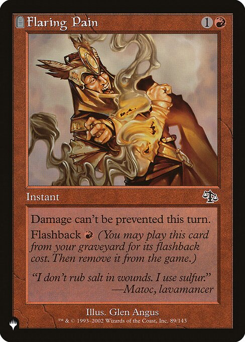 Flaring Pain (PLST) — Nonfoil