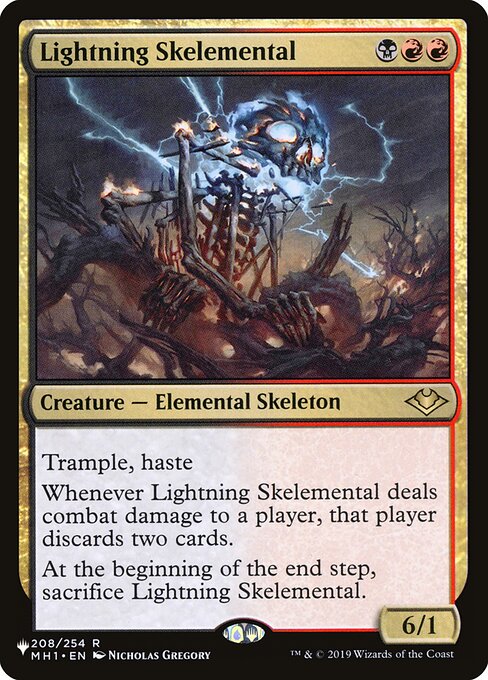 Lightning Skelemental (PLST) — Nonfoil