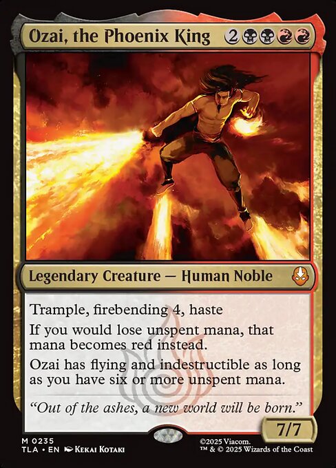 Ozai, the Phoenix King (TLA) — Nonfoil