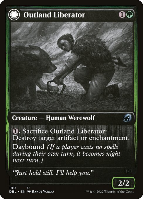 Outland Liberator // Frenzied Trapbreaker (DBL) — Foil