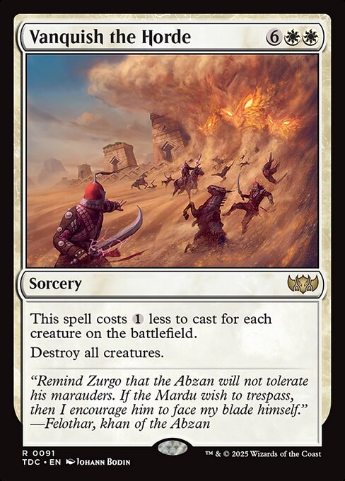 Vanquish the Horde (TDC) — Nonfoil