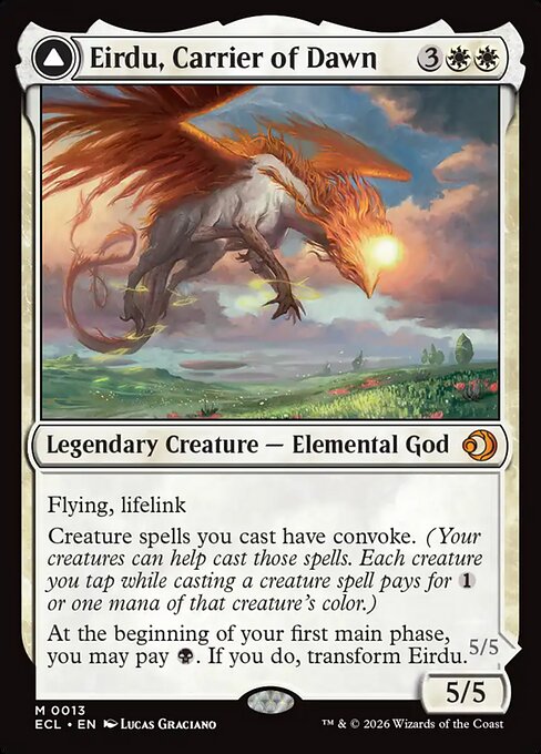 Eirdu, Carrier of Dawn // Isilu, Carrier of Twilight (ECL) — Nonfoil