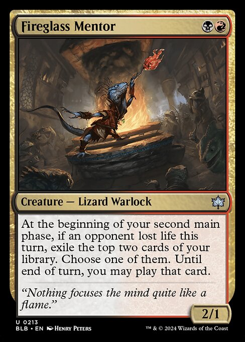 Fireglass Mentor (BLB) — Foil
