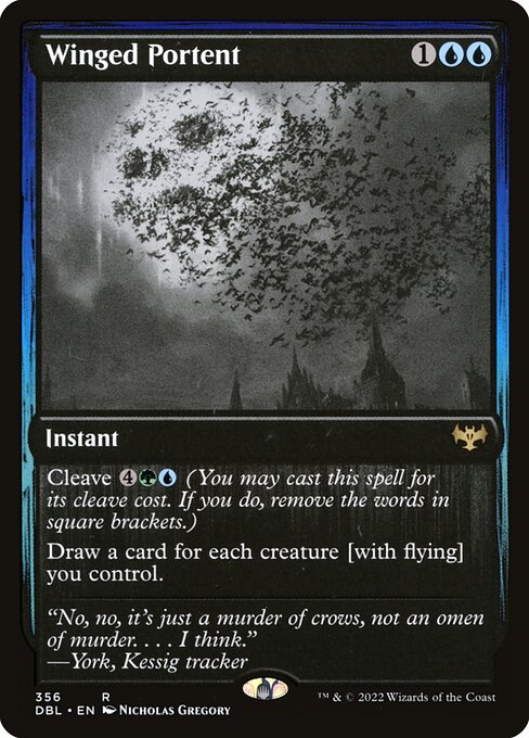 Winged Portent (DBL) — Nonfoil