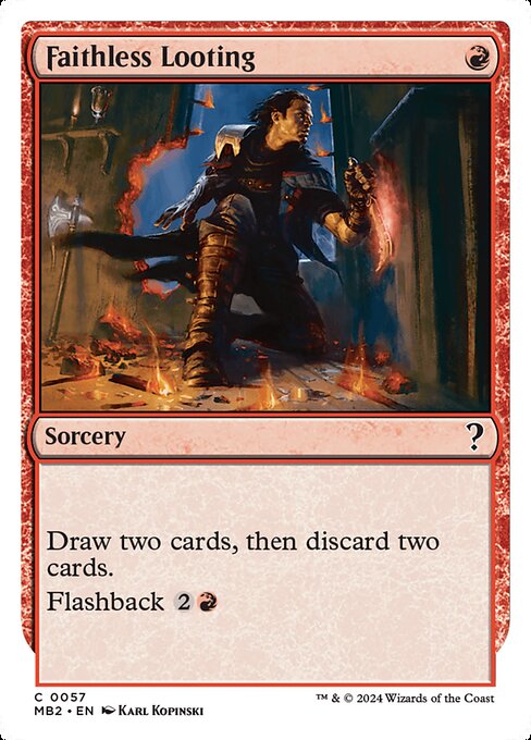 Faithless Looting (MB2) — Nonfoil