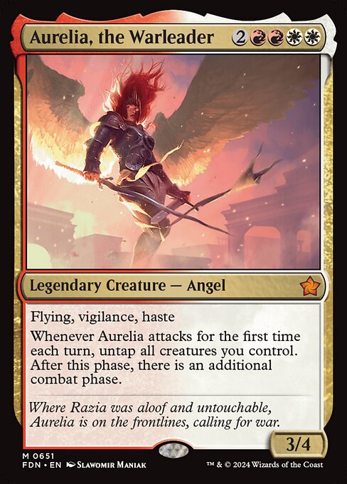 Aurelia, the Warleader (FDN) — Nonfoil