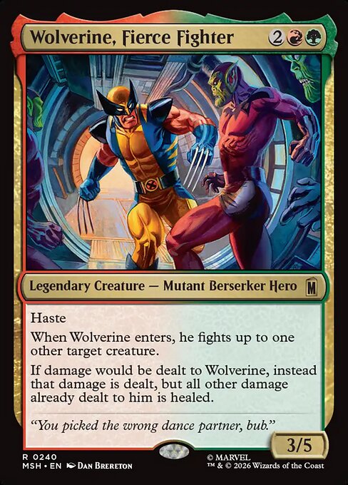 Wolverine, Fierce Fighter (MSH) — Foil