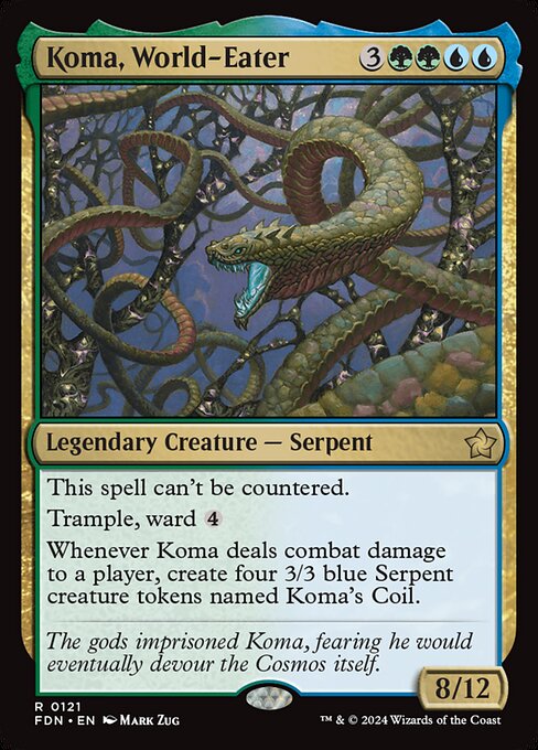 Koma, World-Eater (FDN) — Nonfoil