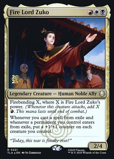 Fire Lord Zuko (PTLA) — Foil
