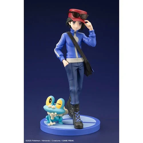 Pokemon Calem with Froakie ArtFX J 1:8 Scale Statue