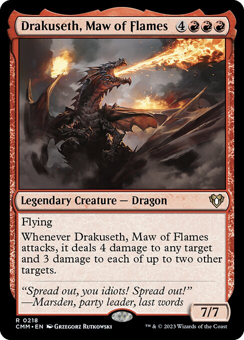 Drakuseth, Maw of Flames (CMM) — Nonfoil