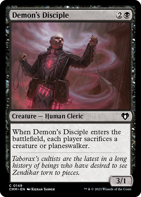 Demon's Disciple (CMM) — Nonfoil