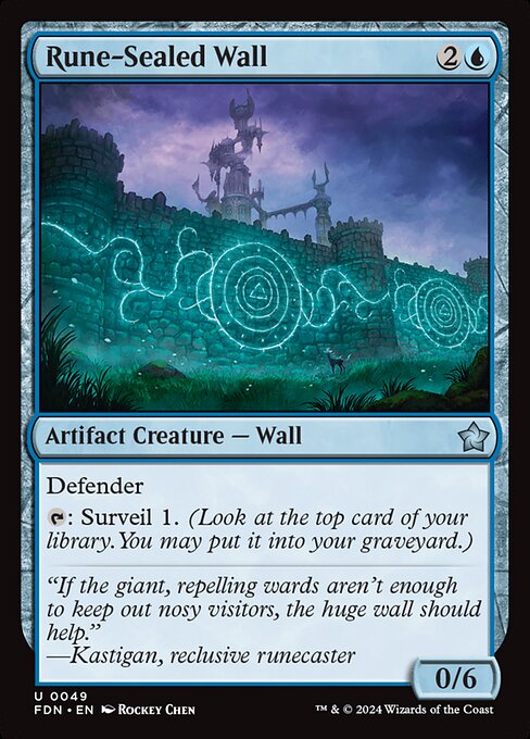 Rune-Sealed Wall (FDN) — Nonfoil