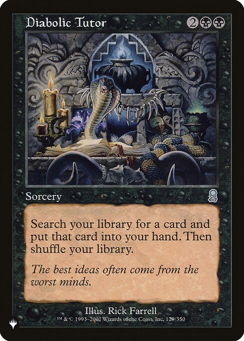 Diabolic Tutor (PLST) — Nonfoil