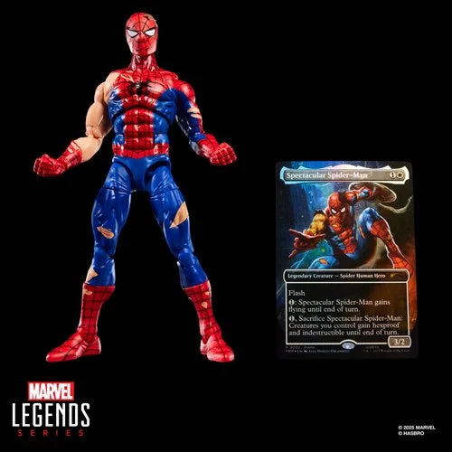 Marvel Legends Spider-Man Action Figure with Exclusive Magic: The Gathering Card