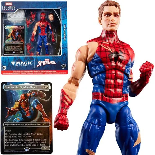 Marvel Legends Spider-Man Action Figure with Exclusive Magic: The Gathering Card