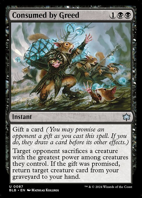 Consumed by Greed (BLB) — Nonfoil