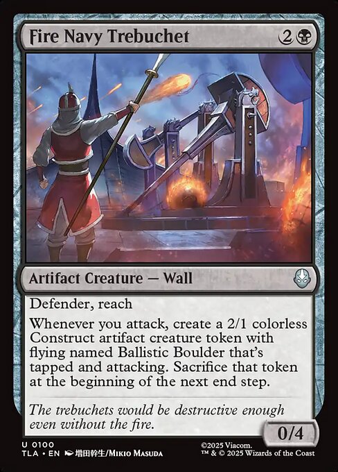 Fire Navy Trebuchet (TLA) — Nonfoil