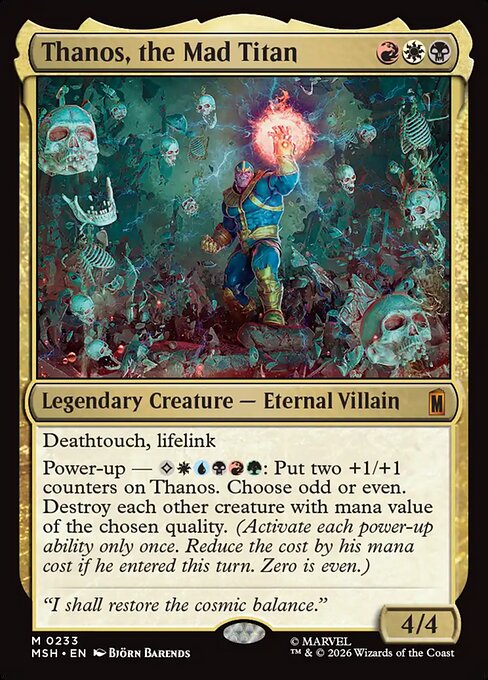 Thanos, the Mad Titan (MSH) — Nonfoil