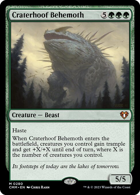 Craterhoof Behemoth (CMM) — Foil