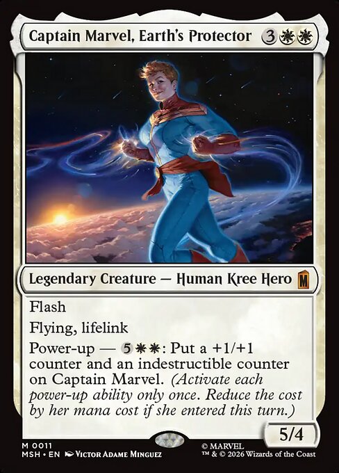 Captain Marvel, Earth's Protector (MSH) — Nonfoil