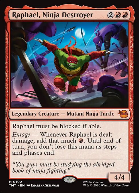 Raphael, Ninja Destroyer (TMT) — Nonfoil