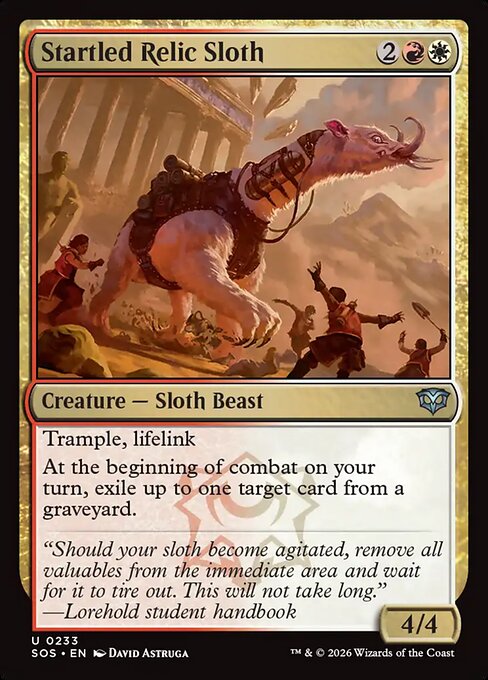Startled Relic Sloth (SOS) — Nonfoil