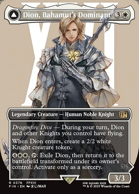 Dion, Bahamut's Dominant // Bahamut, Warden of Light (FIN) — Foil
