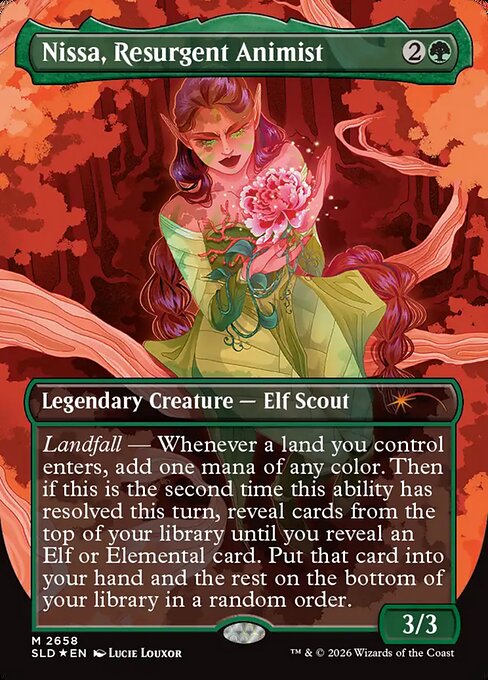 Nissa, Resurgent Animist (SLD) — Foil