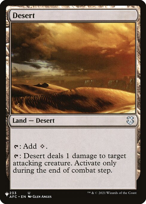 Desert (PLST) — Nonfoil
