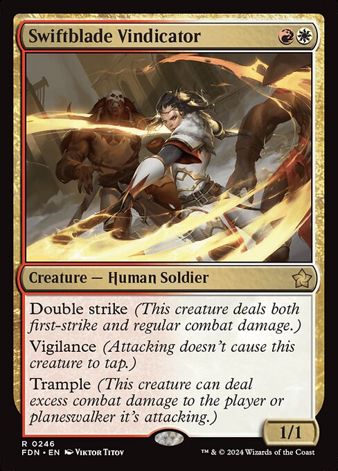Swiftblade Vindicator (FDN) — Foil