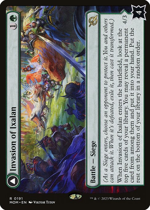 Invasion of Ixalan // Belligerent Regisaur (MOM) — Nonfoil