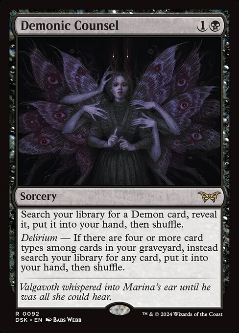 Demonic Counsel (DSK) — Nonfoil
